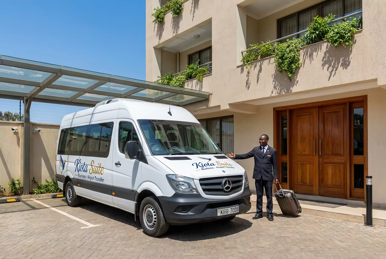 Parking and transfers at Kiota Suites Mombasa